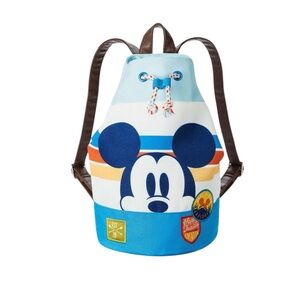Disney Store Mickey‎ Mouse Kids Backpack Bag Retro Camp Mickey Swim Bag Vacation